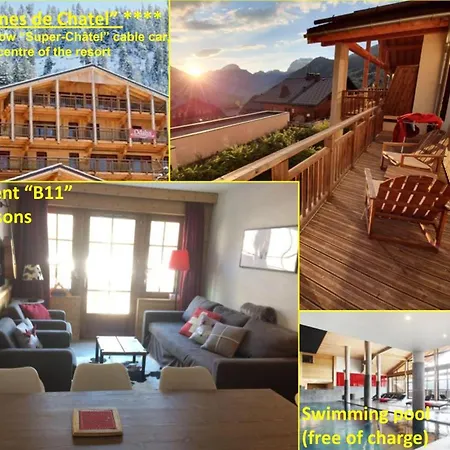 Apartmán A Avec Balcon Et Acces Piscine - Fr-1-693-105 Châtel